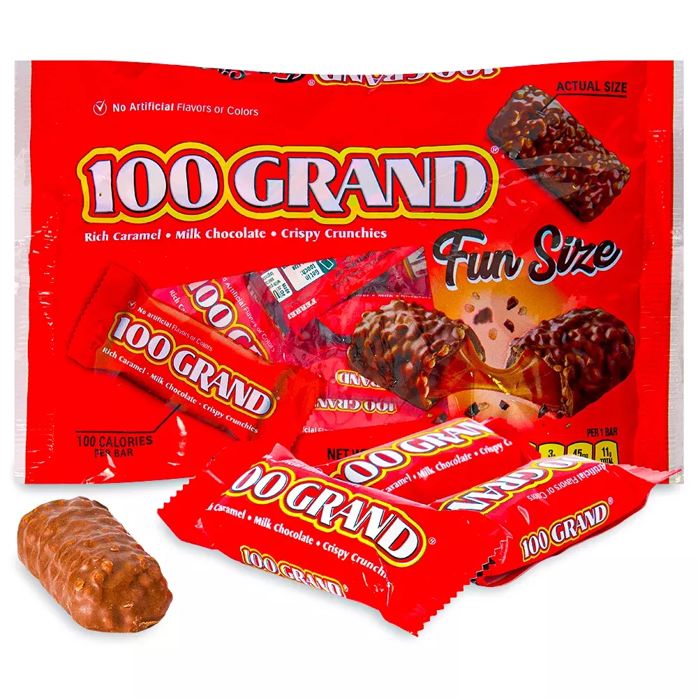 100 Grand Fun Size Bars - 10oz
