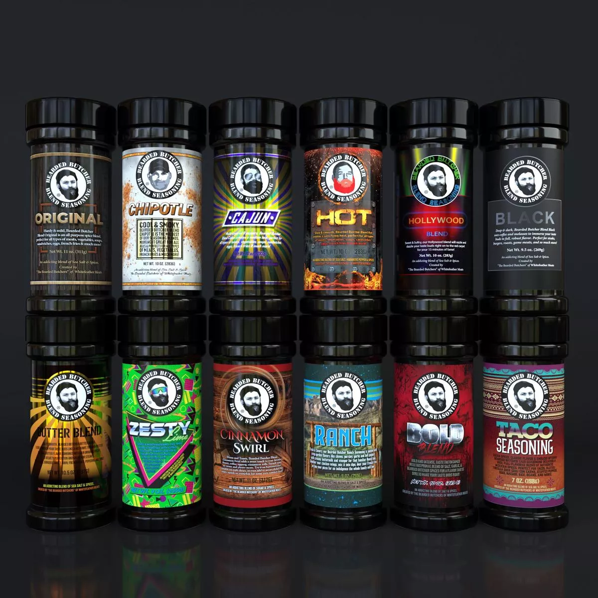 12 Pack of All Large Seasoning Shakers