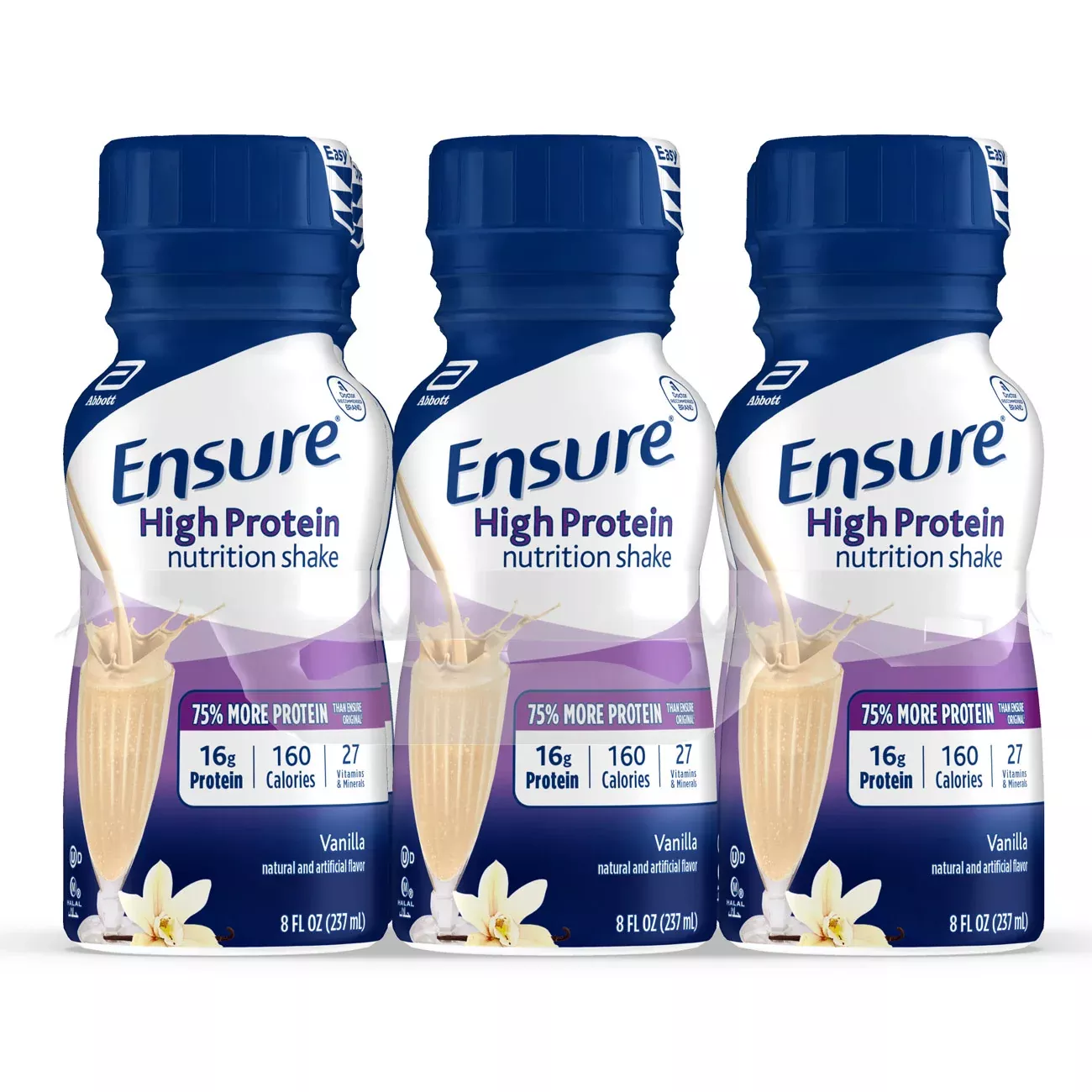 Abbott Nutrition Ensure High Protein Vanilla for Bottle 48 Fluid Ounce - 4 Per Case