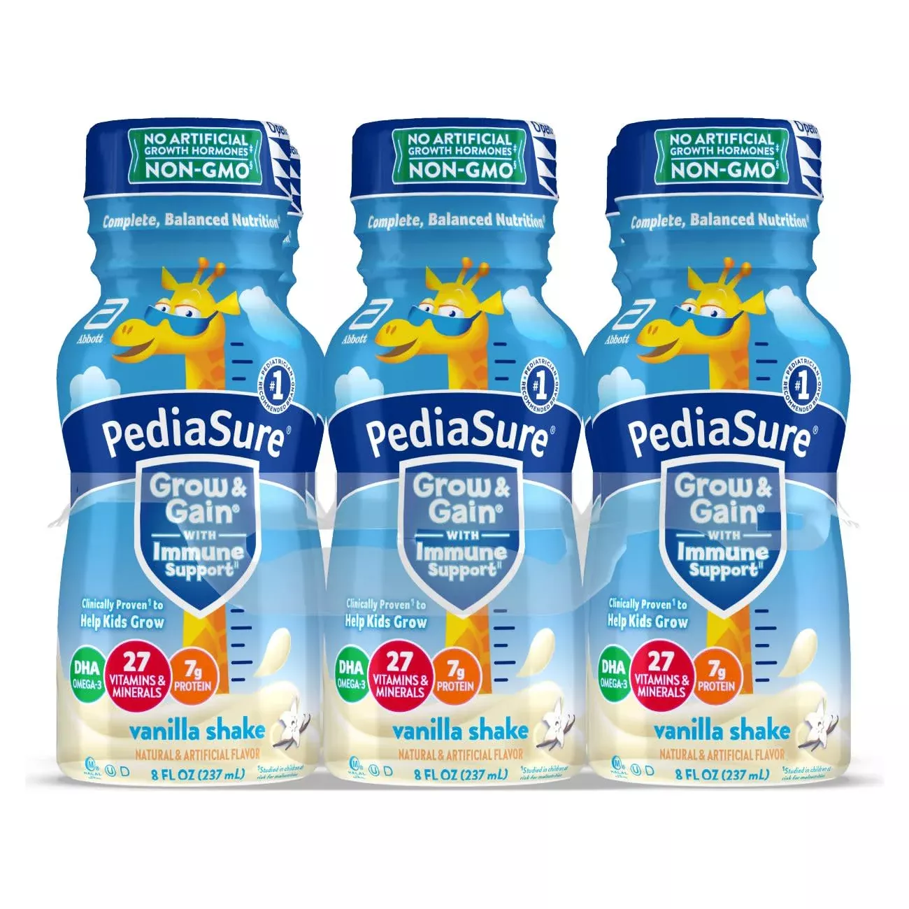 Abbott Nutrition Pediasure Vanilla Bottles 8 Fluid Ounce - 24 Per Case