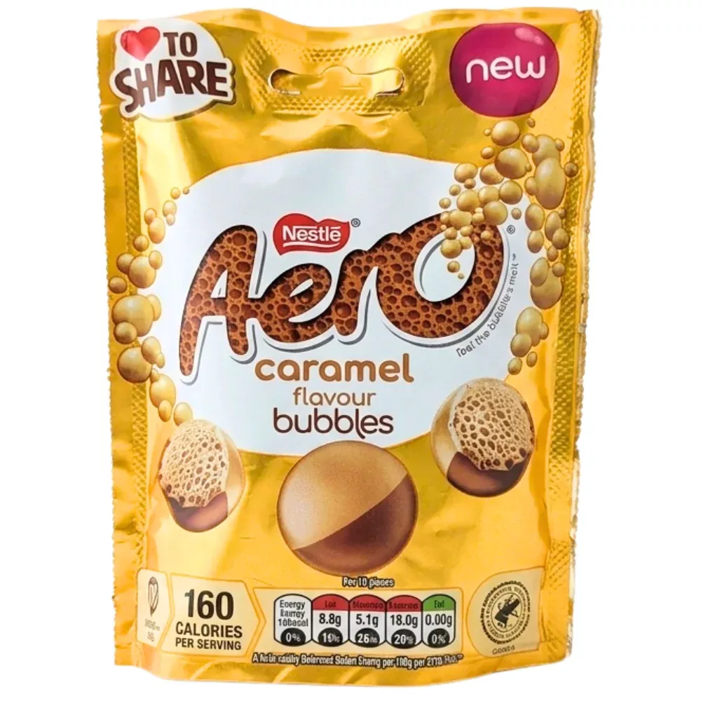 Aero Caramel Bubbles (UK) - 92g