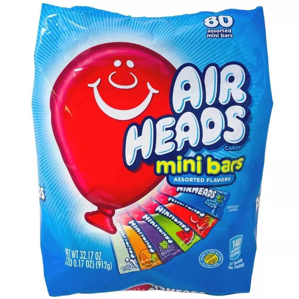Airheads Assorted Mini Bars 80ct - 32.17oz