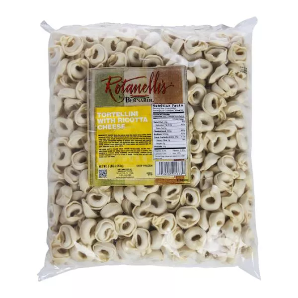 Ajinomoto Foods North America Bernardi Cheese Tortellini Bags 5 Pound Each - 2 Per Case