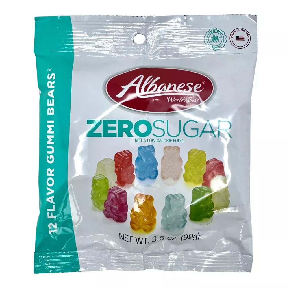 Albanese 12 Flavor Gummi Bears Zero Sugar – 3.5oz