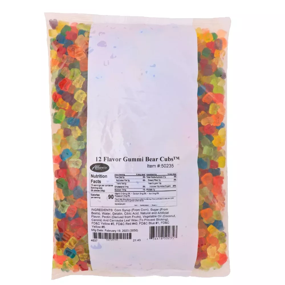 Albanese Gummi 12 Flavour Bear Cubs - 5lbs