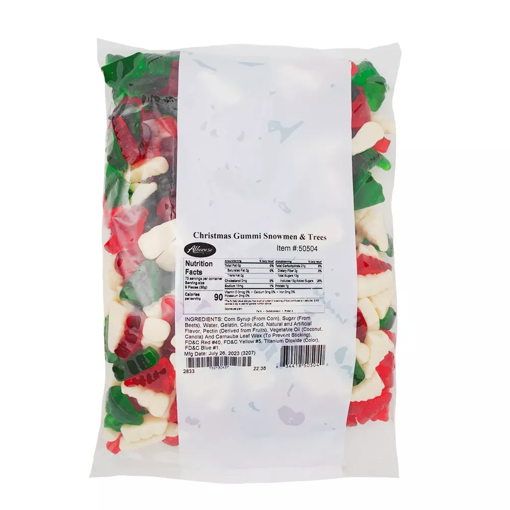 Albanese Gummi Christmas Trees and Snowmen - 2.27kg