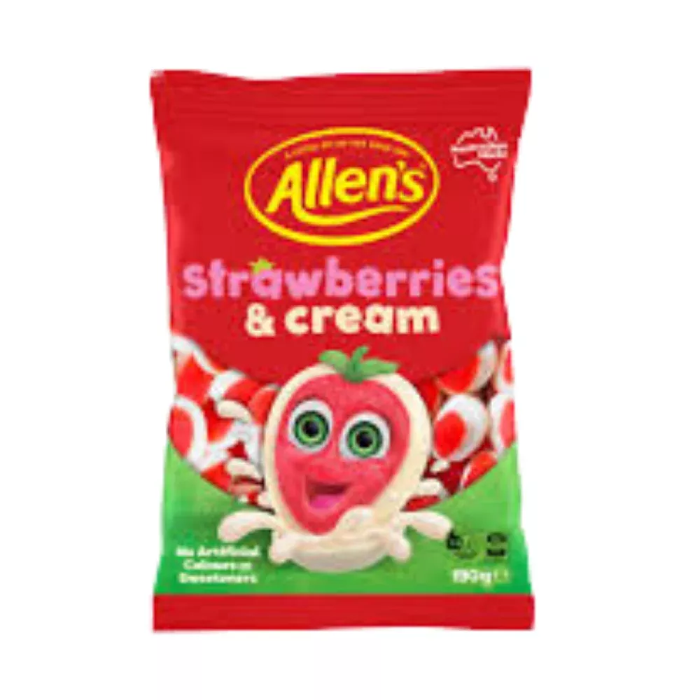 Allen's Strawberries & Cream (Australia) - 190g