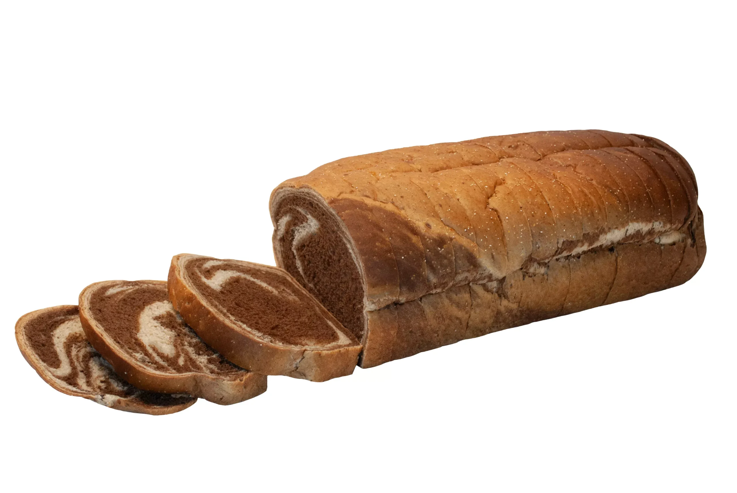 Alpha/bun Basket Bakery Alpha Baking Rye Bread Sliced Swirl 32 Ounce Size - 8 Per Case