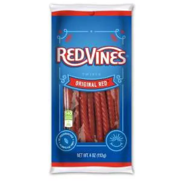 American Licorice Company Red Vines Twists Original Red Casehb 4 Ounce Size - 24 Per Case