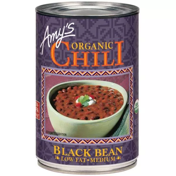 Amy's Kitchen Black Bean Chili Organic 14.7 Ounce Size - 12 Per Case