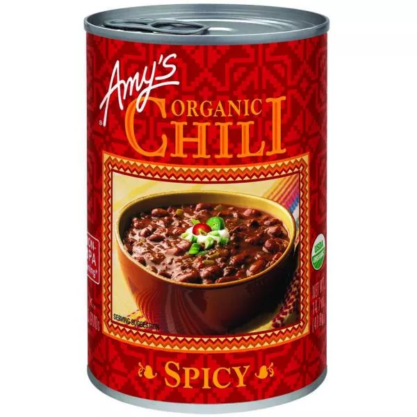 Amy's Kitchen Chili Spicy Organic 14.7 Ounce Size - 12 Per Case