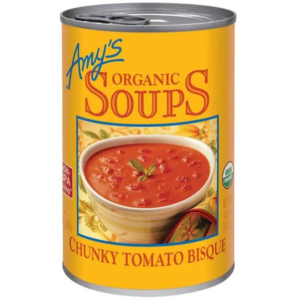 Amy's Kitchen Chunky Tomato Bisque Organic 14.5 Ounce Size - 12 Per Case