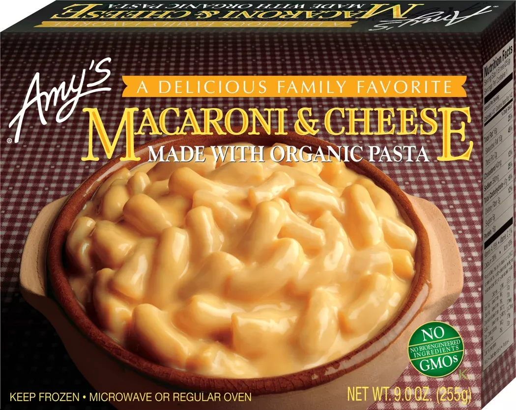 Amy's Kitchen Frozen Macaroni & Cheese 9 Ounce Size - 12 Per Case