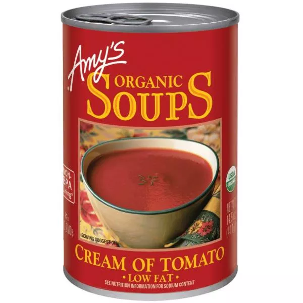 Amy's Kitchen Soup Cream of Tomato Organic 14.5 Ounce Size - 12 Per Case