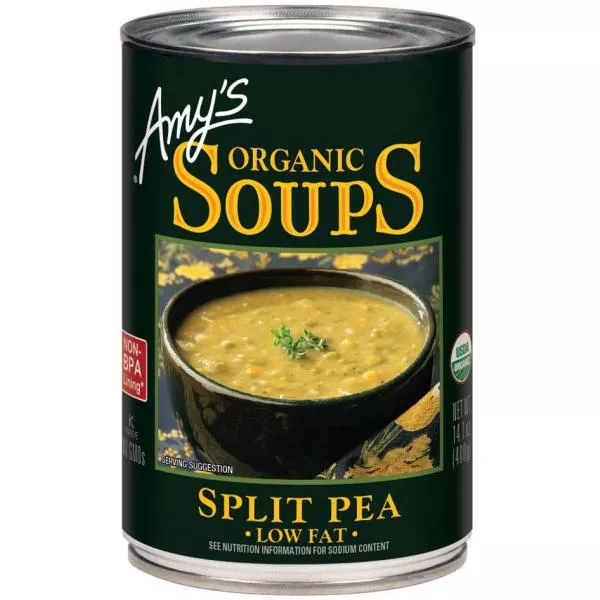 Amy's Kitchen Soup Split Pea Organic 14.1 Ounce Size - 12 Per Case