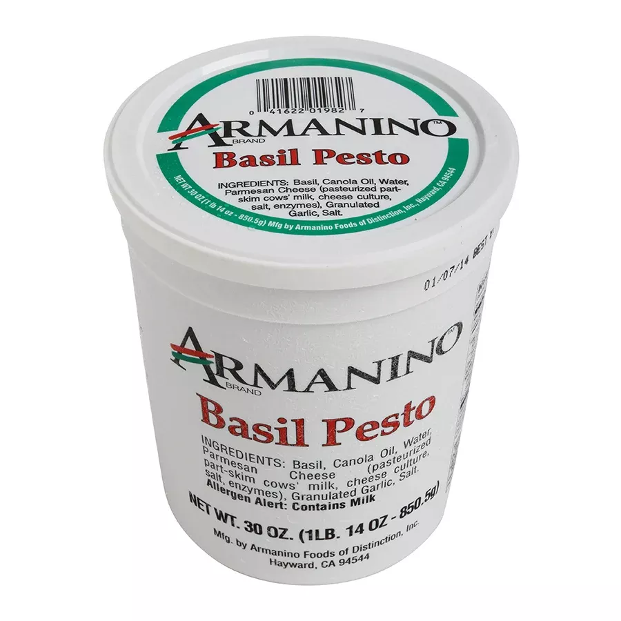 Armanino Foods Sauce Pesto Basil Frozen 30 Ounce Size - 6 Per Case