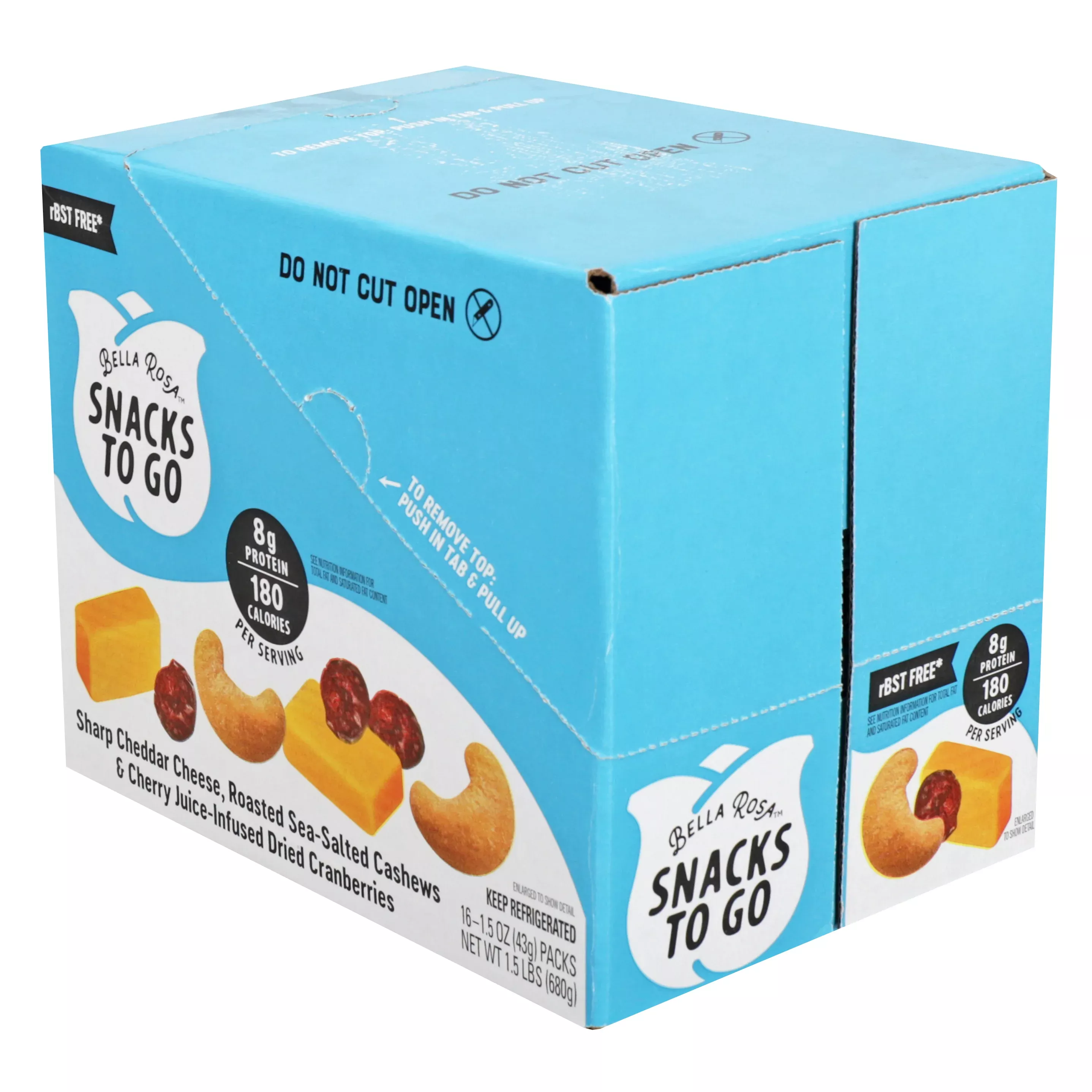 Arthur Schuman Refrigerated Snacks to Go Cheddar 1.5 Ounce Size - 16 Per Case