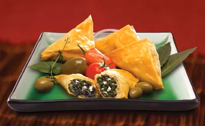 Athens Foods Spanakopita Spinach & Cheese Triangle 48 Piece - 96 Per Case