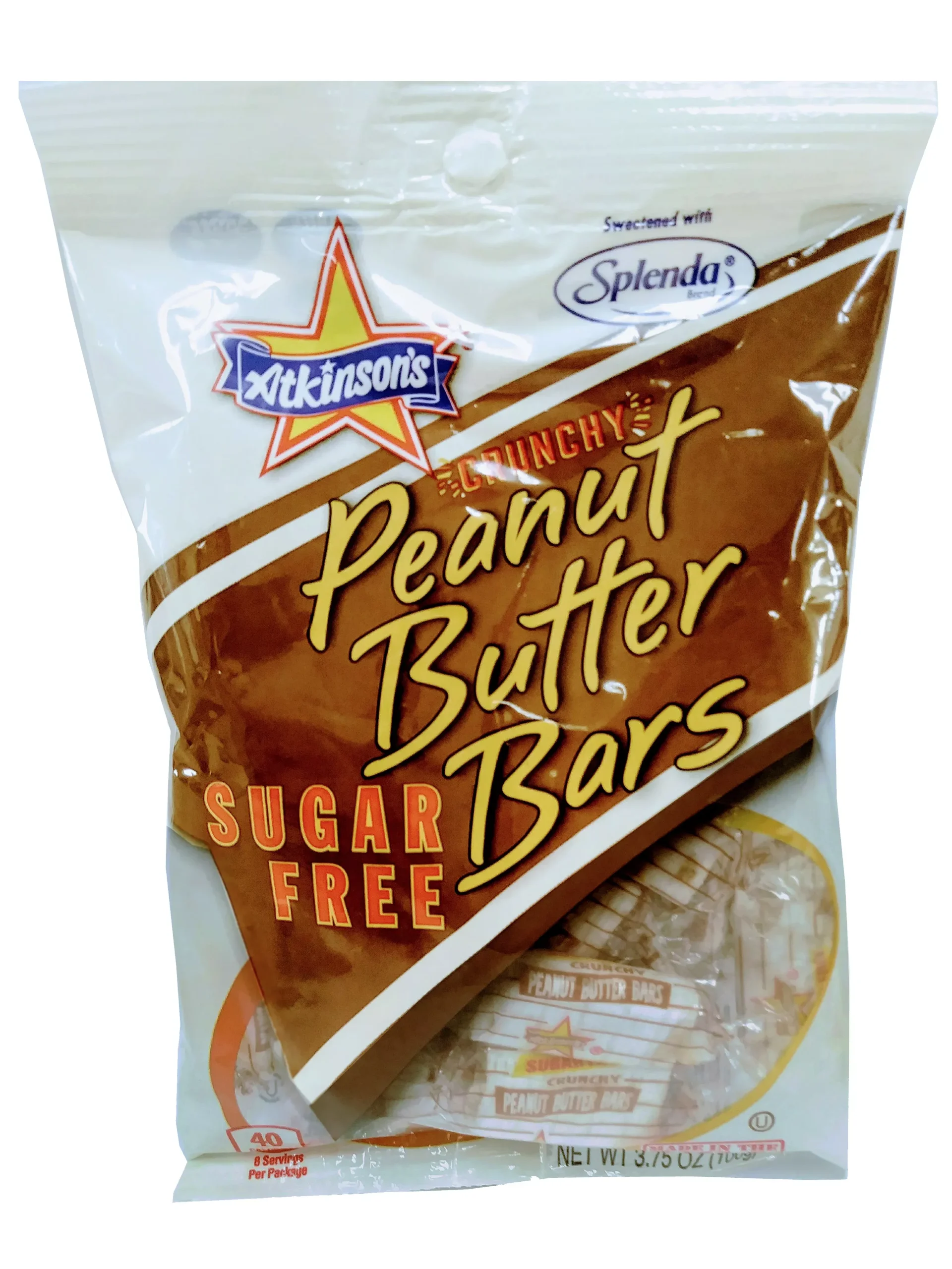 Atkinson Candy Peanut Butter Bars (peg Bag) 3.75 Ounce Size - 12 Per Case