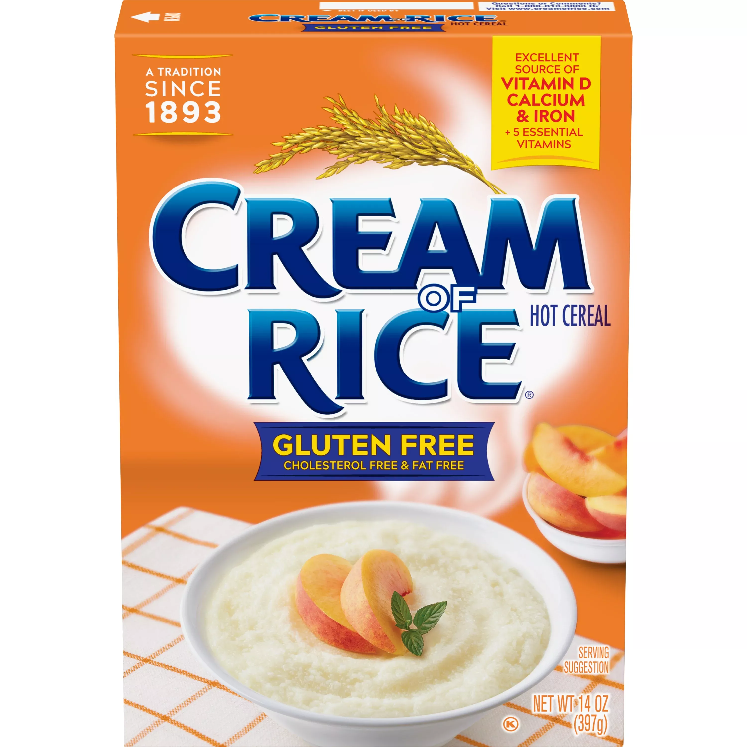 B&g Foods Inc. Cream of Wheat Stove Top Rice Hot Cereal Gluten Free 14 Ounce Size - 12 Per Case