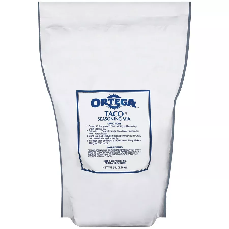 B&g Foods Inc. Taco Seasoning 5 Pound Each - 1 Per Case