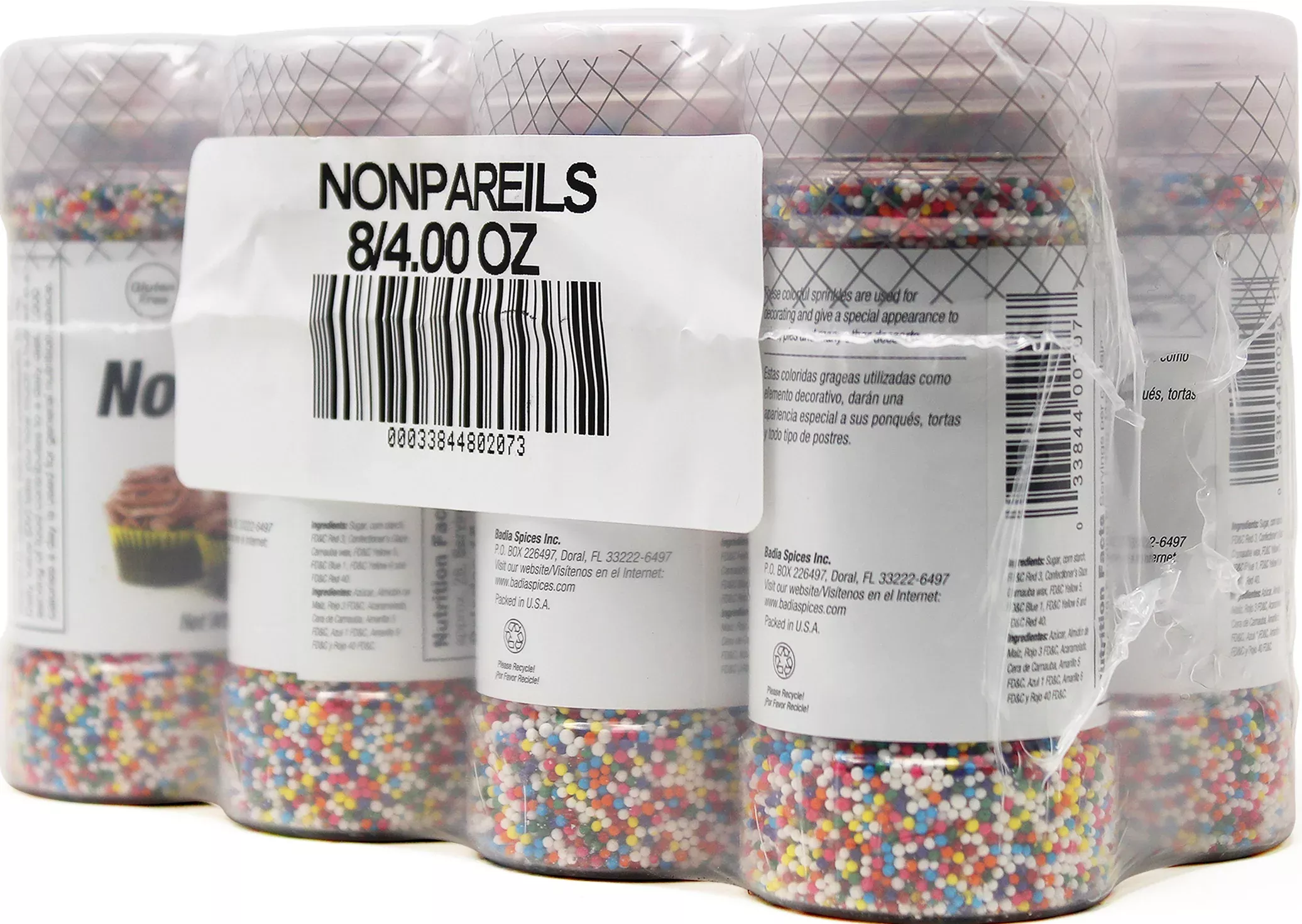Badia Spices Badia Nonpareils 4 Ounce Size - 8 Per Case