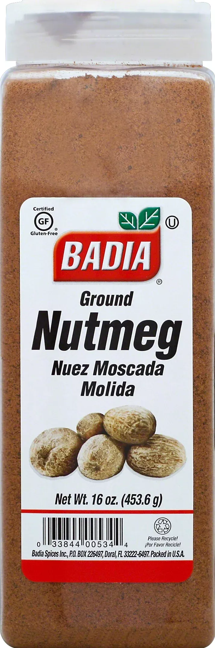 Badia Spices Badia Nutmeg Ground 16 Ounce Size - 6 Per Case