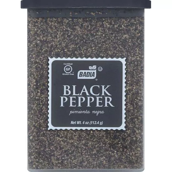 Badia Spices Badia Pepper Ground Black Cans 4 Ounce Size - 12 Per Case