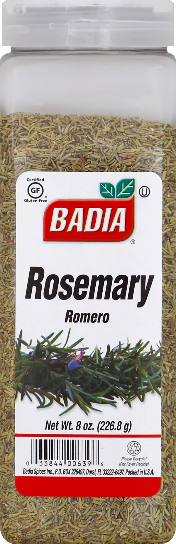 Badia Spices Badia Rosemary Leaves 8 Ounce Size - 6 Per Case