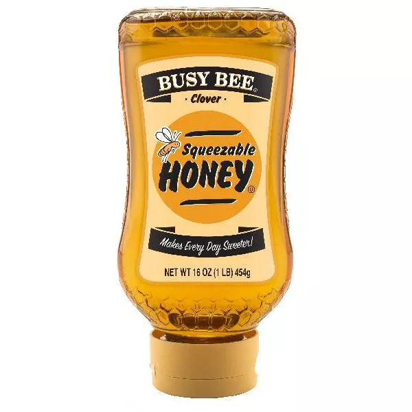 Barkman Honey Busy Bee Clover Honey 16 Ounce Size - 12 Per Case