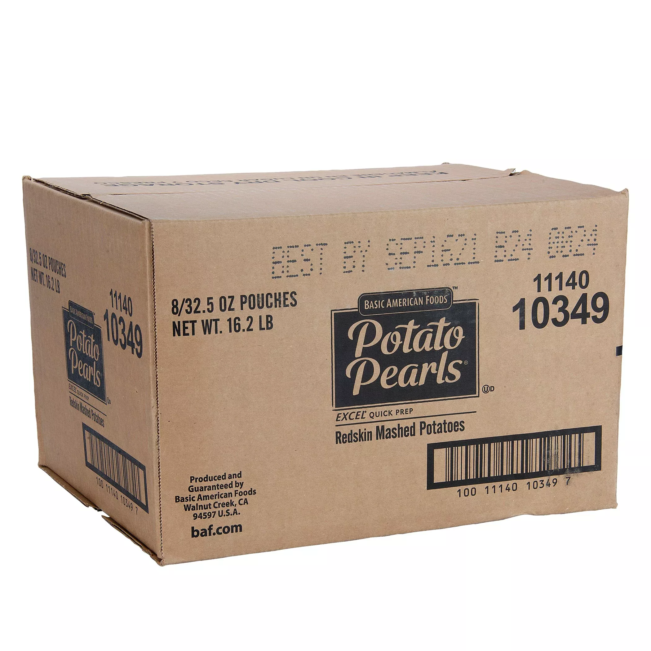 Basic American Foods Potato Pearls Excel Redskin Mashed Potatoes 32.5 Ounce Size - 8 Per Case