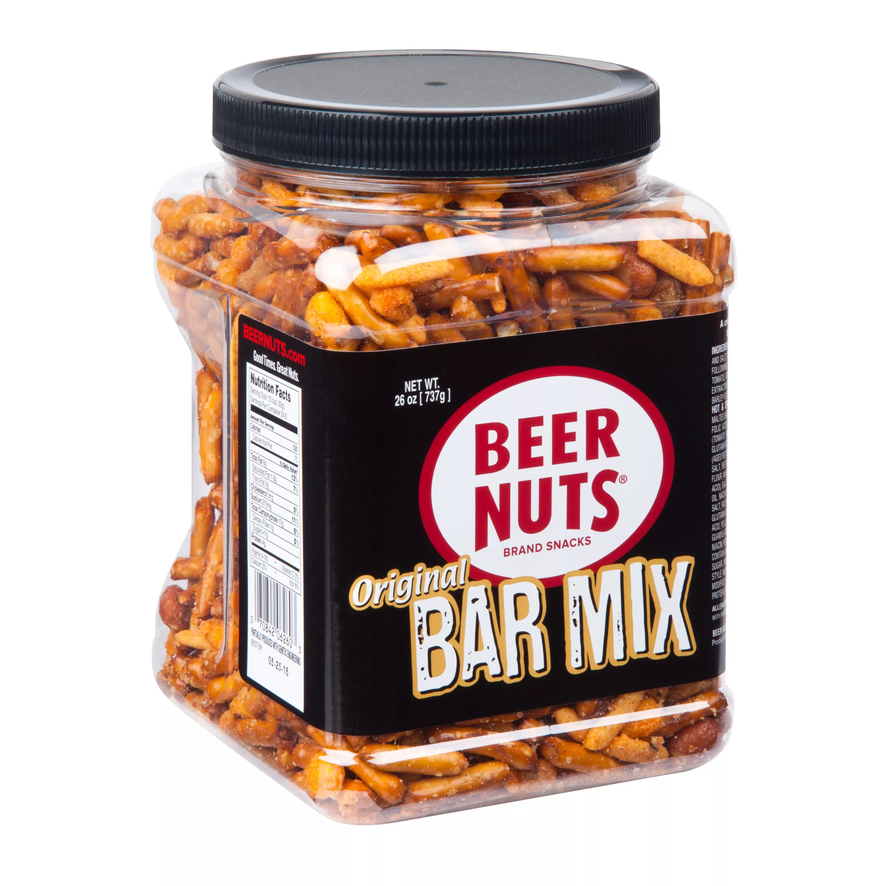 Beer Nuts Bar Mix Jar 26 Ounce Size - 12 Per Case