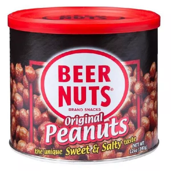 Beer Nuts Peanut Can 12 Ounce Size - 12 Per Case