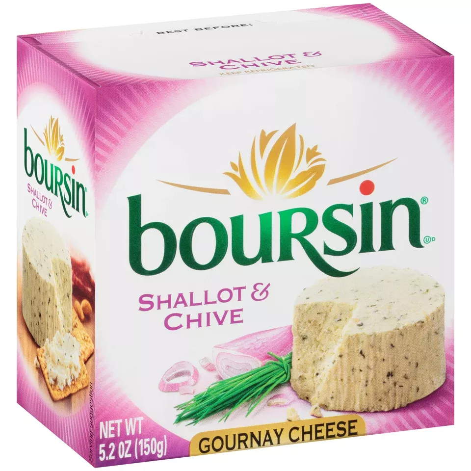 Bel Brands Refrigerated Boursin Cheese Shallot & Chive 5.2 Ounce Size - 6 Per Case