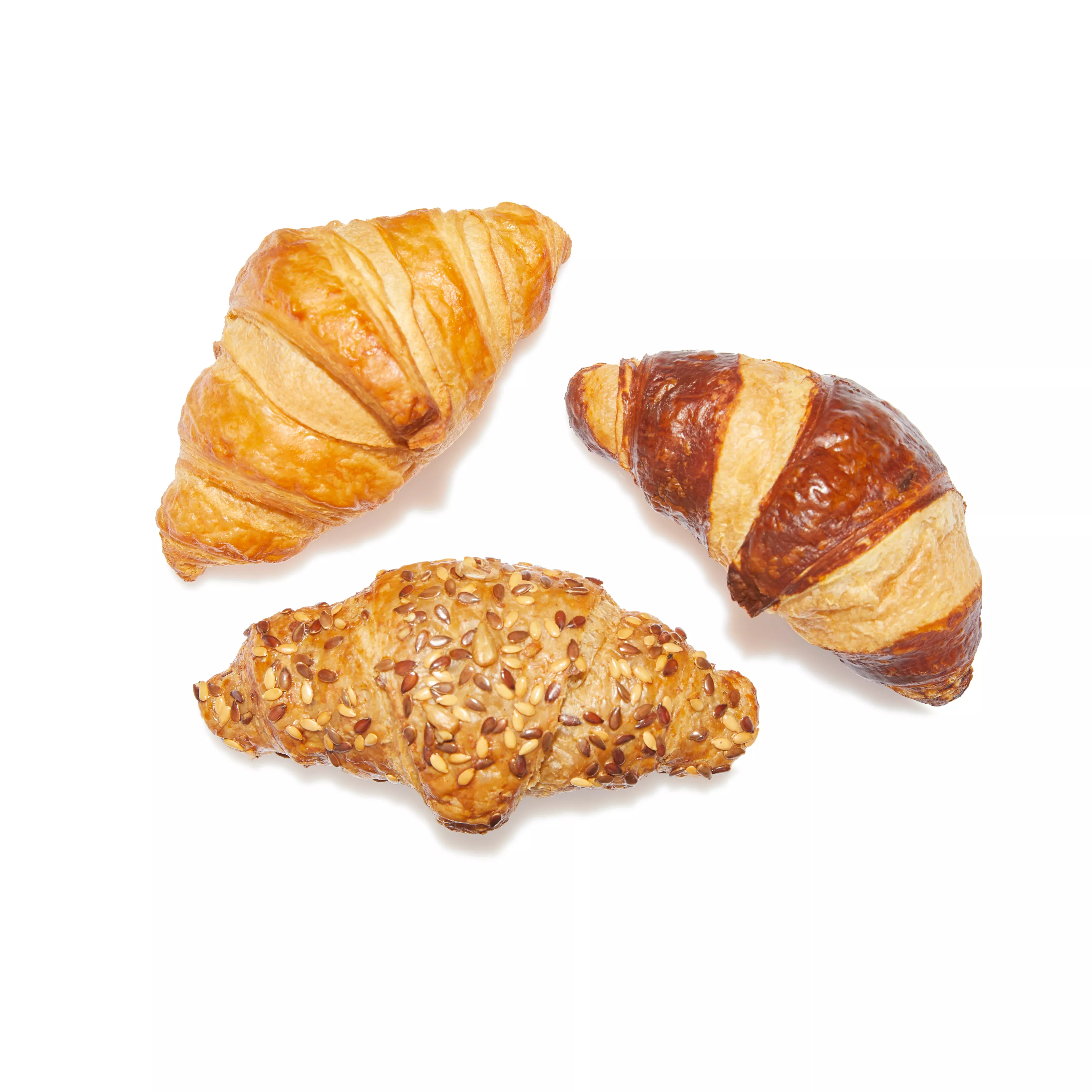 Belpastry Dba Gourmand Mini Assorted Butter Croissants Butter Pretzel Multigrain 0.88 Ounce Size - 225 Per Case