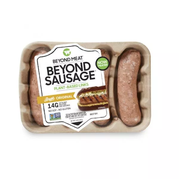 Beyond Meat Beyond Sausage Brat Original 14 Ounce Size - 8 Per Case