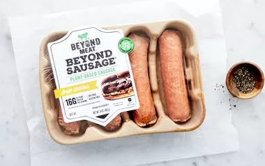 Beyond Meat Beyond Sausage Plant-based Dinner Sausage Links Brat Original 3.52 Ounce Size - 50 Per Case