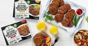 Beyond Meat Fully Cooked Breakfast Patties Plant Based, 10 Pound Each - 1 Per Case