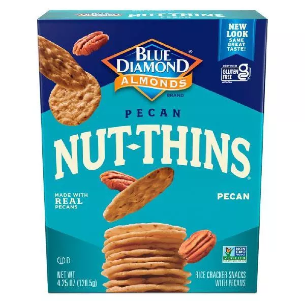 Blue Diamond Retail Blue Diamond Nut Thins Pecan 4.25 Ounce Size - 12 Per Case