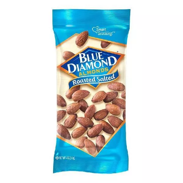 Blue Diamond Retail Blue Diamond Roasted Salted 4 Ounce Size - 72 Per Case