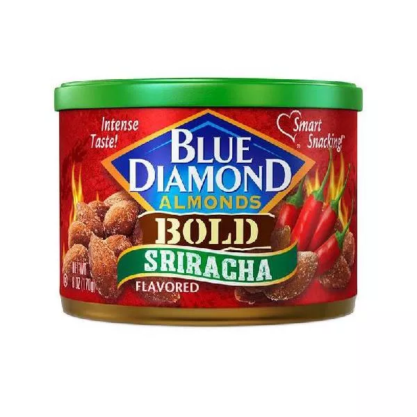 Blue Diamond Retail Blue Diamond Sriracha Almonds 6 Ounce Size - 12 Per Case