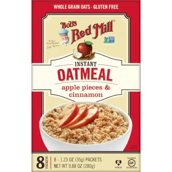 Bob's Red Mill Apple Cinnamon GF Oatmeal Packets (pkct) 9.88 Ounce Size - 4 Per Case