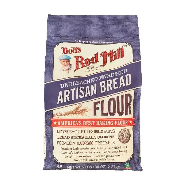 Bob's Red Mill Artisan Bread Flour 5 Pound Each - 4 Per Case