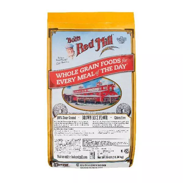 Bob's Red Mill Brown Rice Flour 25 Pound Each - 1 Per Case