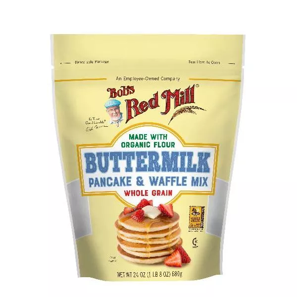 Bob's Red Mill Buttermilk Pancake & Waffle Mix 24 Ounce Size - 4 Per Case