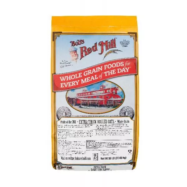 Bob's Red Mill Extra Thick Rolled Oats 50 Pound Each - 1 Per Case