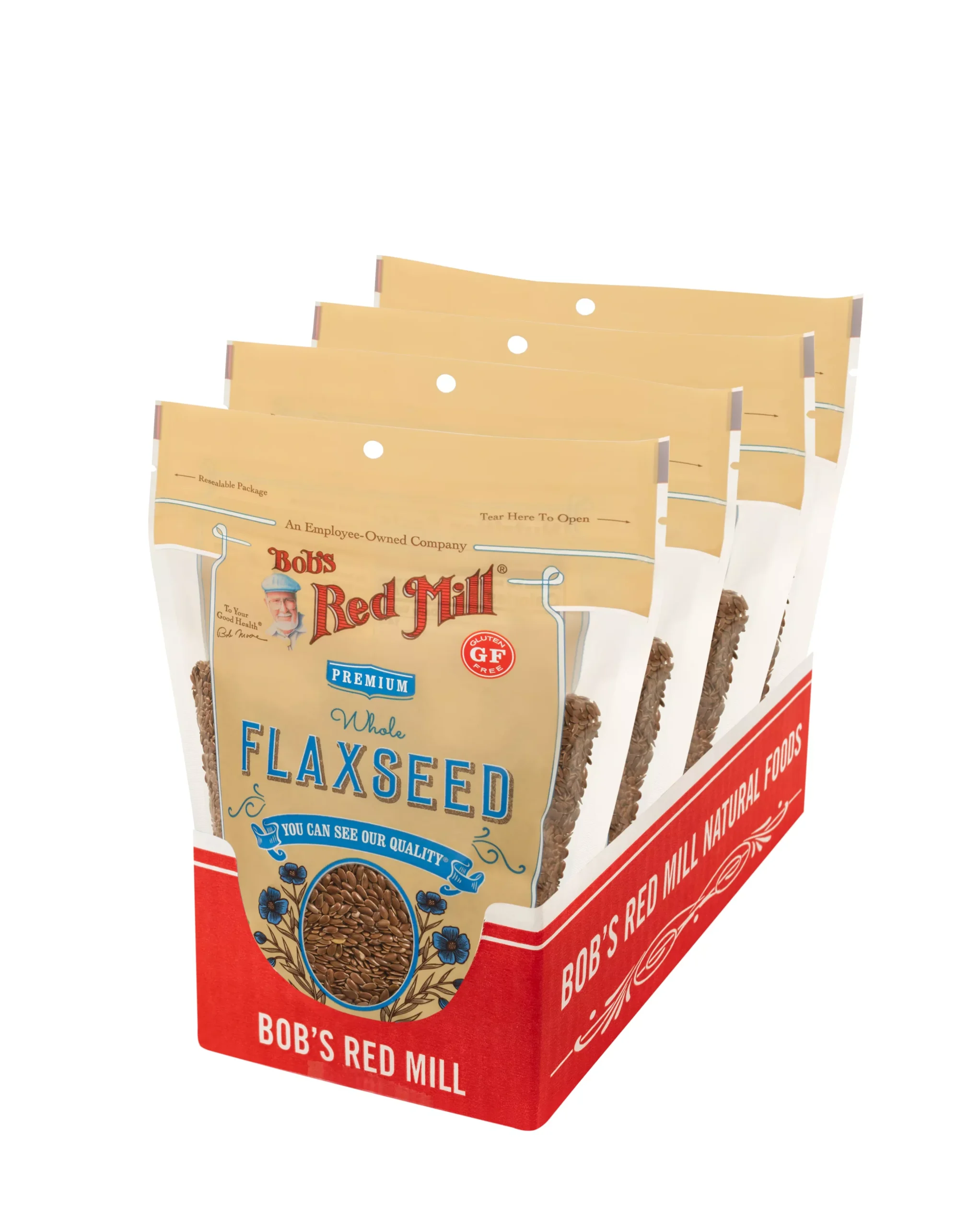 Bob's Red Mill Flaxseeds 13 Ounce Size - 4 Per Case