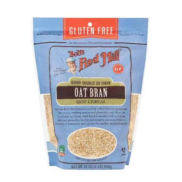 Bob's Red Mill Gluten Free Oat Bran 16 Ounce Size - 4 Per Case