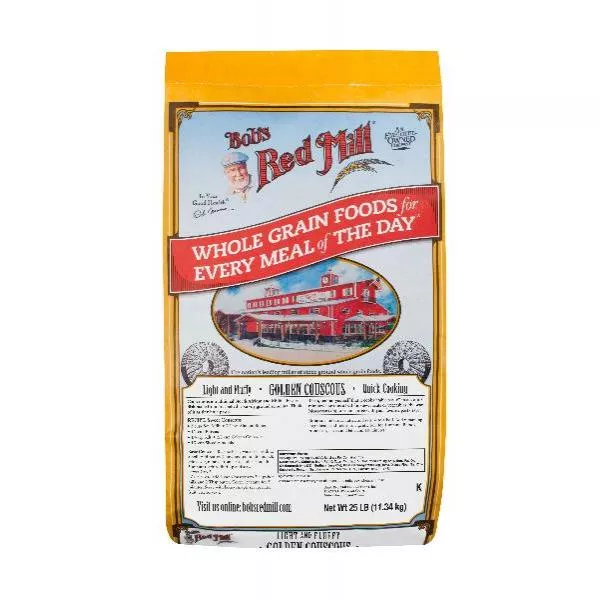 Bob's Red Mill Golden Couscous 25 Pound Each - 1 Per Case