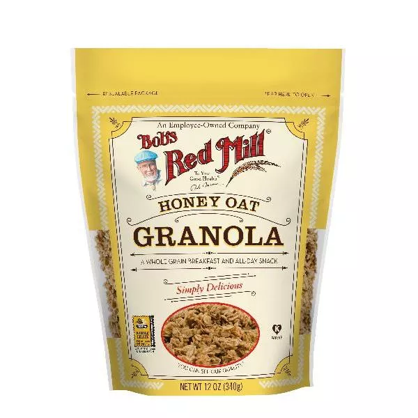 Bob's Red Mill Honey Oat Granola 12 Ounce Size - 4 Per Case